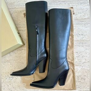 Michael Kors Collection Black Over the Knee Boots